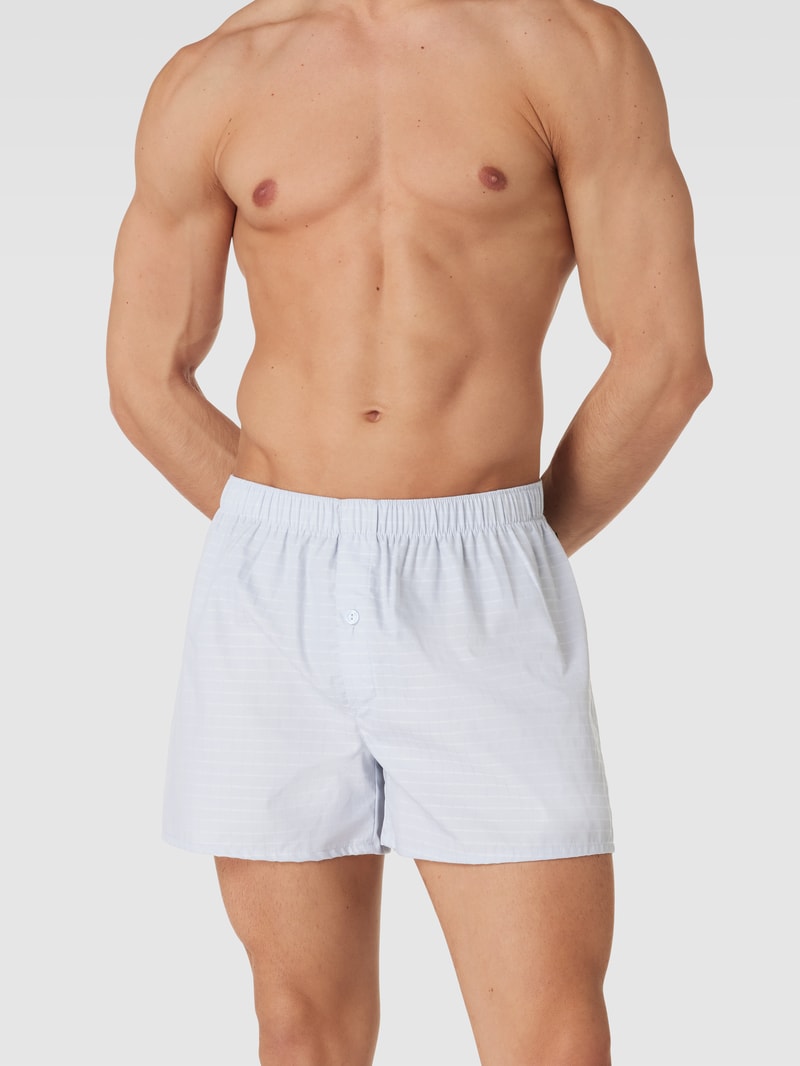 Boxershorts mit Karomuster Modell 'Fancy Woven Boxer' in hellgrau