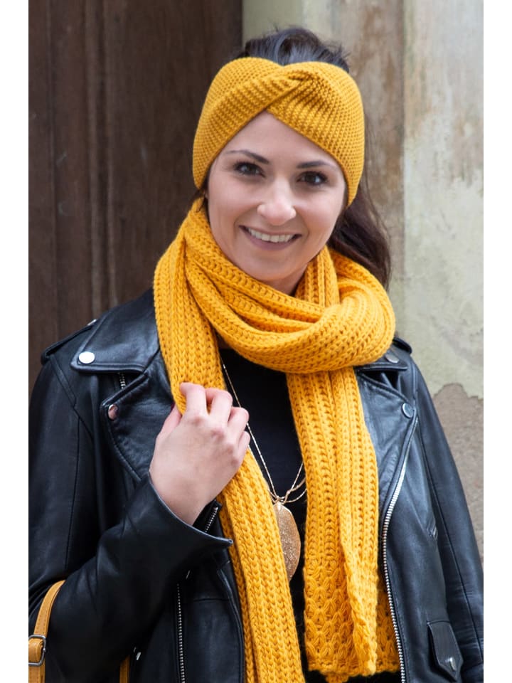styleBREAKER Strick Stirnband in Beige günstig kaufen onesize