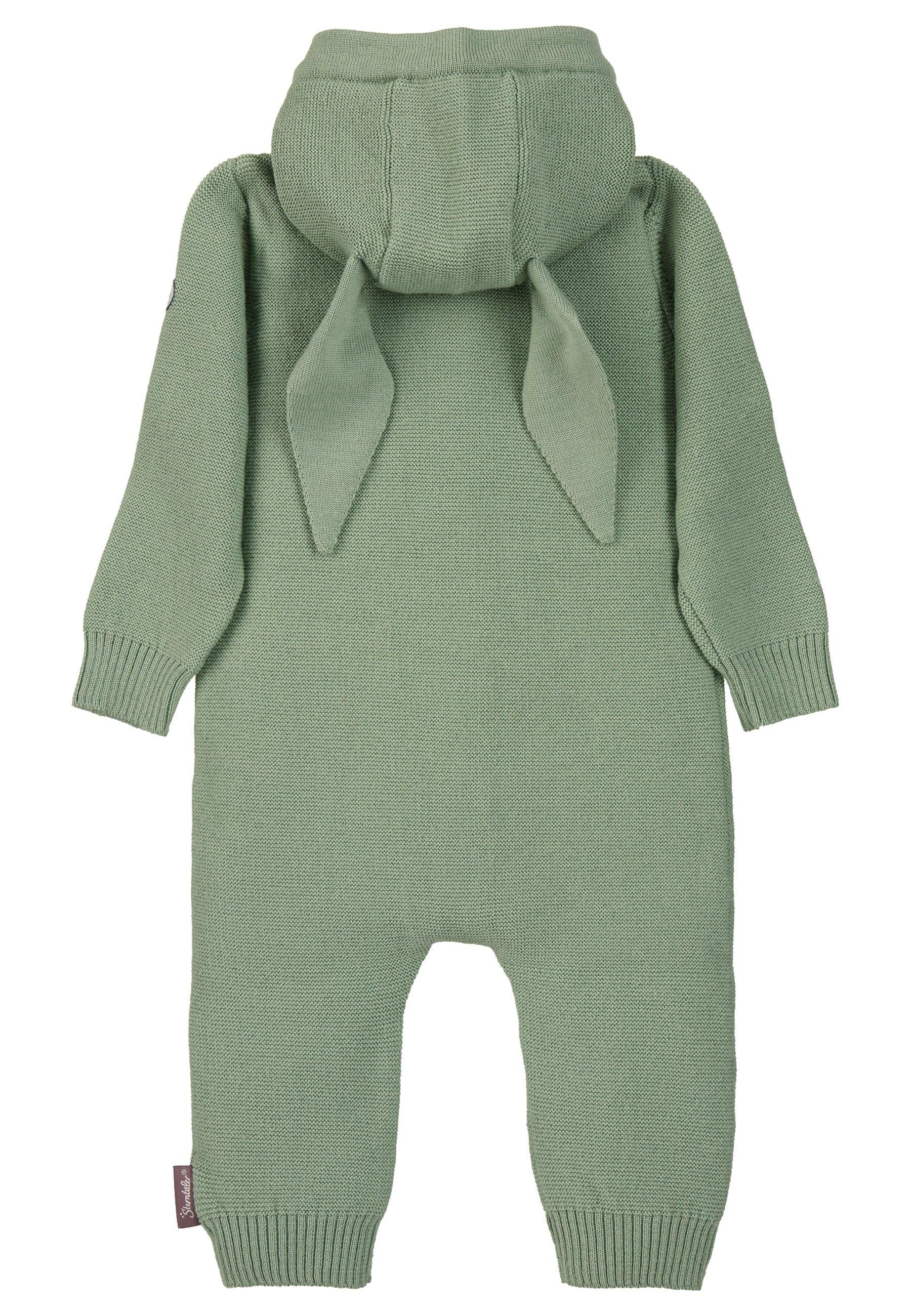 Strick-Overall aus Wolle (Merino) mit Kapuze