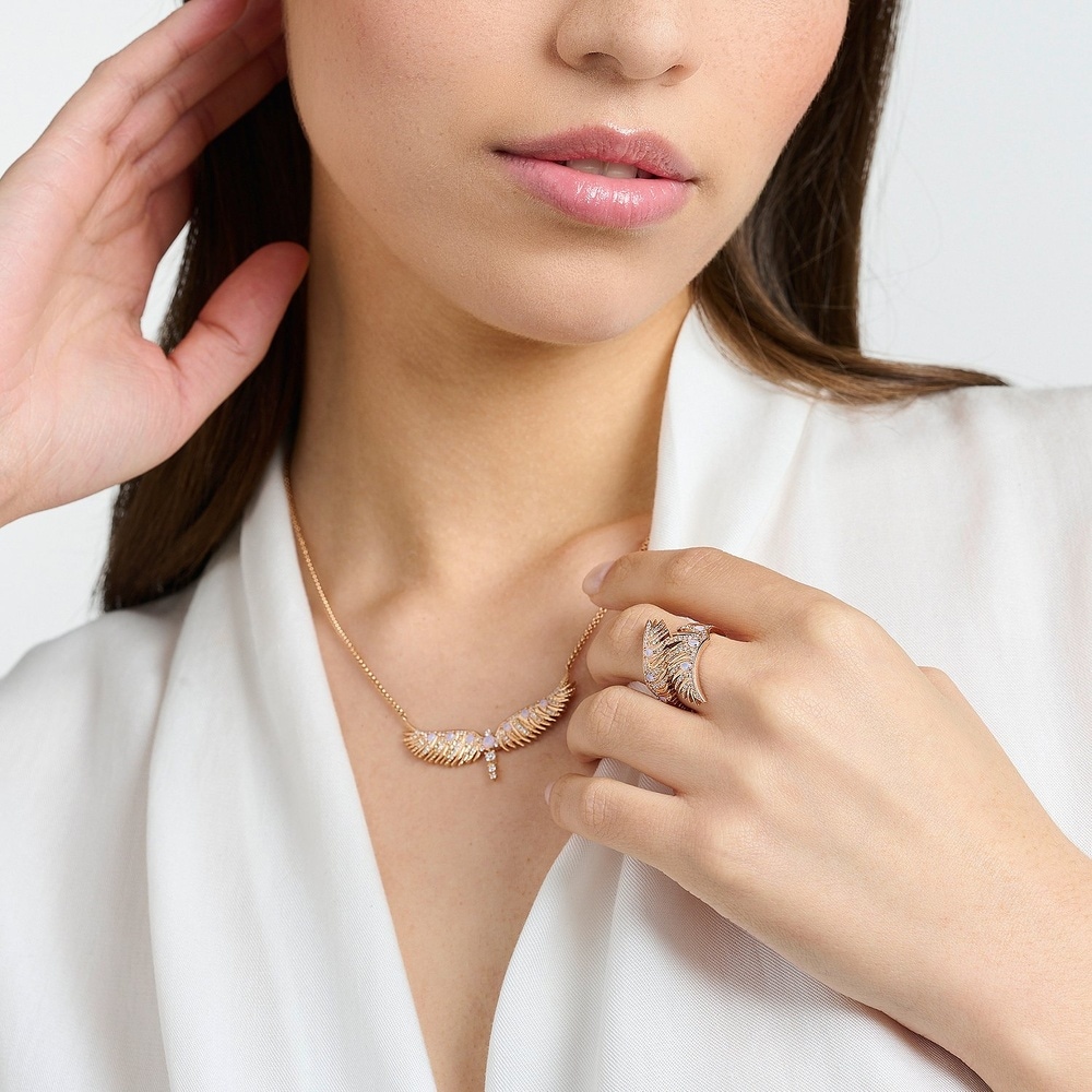 Thomas Sabo Bague pour femme 925 Argent or rose Bague