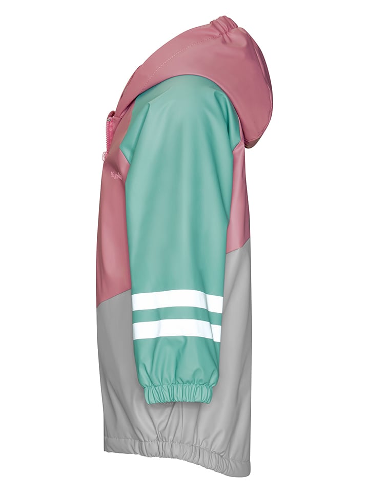 Playshoes Regenjacke in Rosa/ Grün günstig kaufen