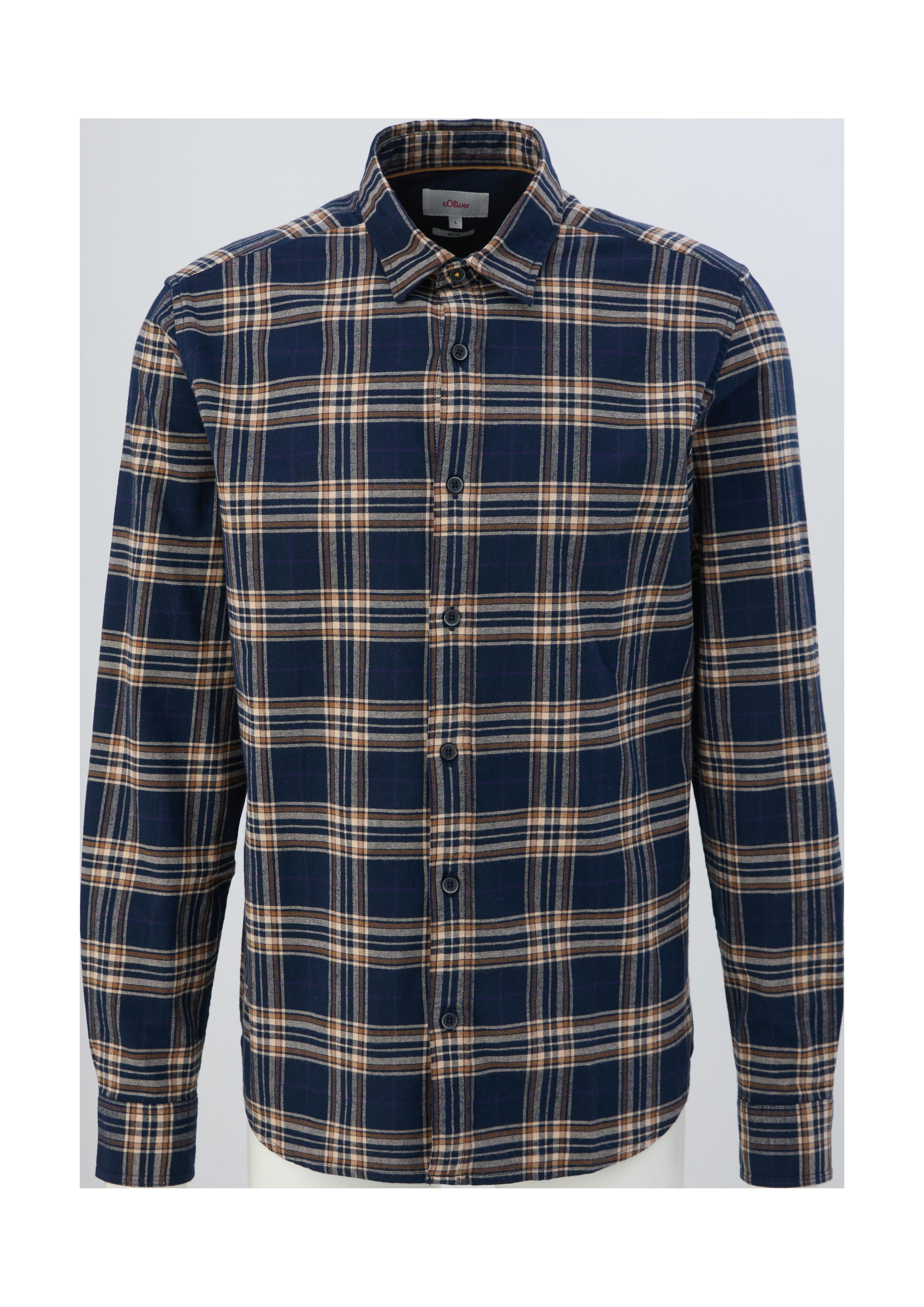 Slim: Langarmhemd aus Twill  2123400-58N1