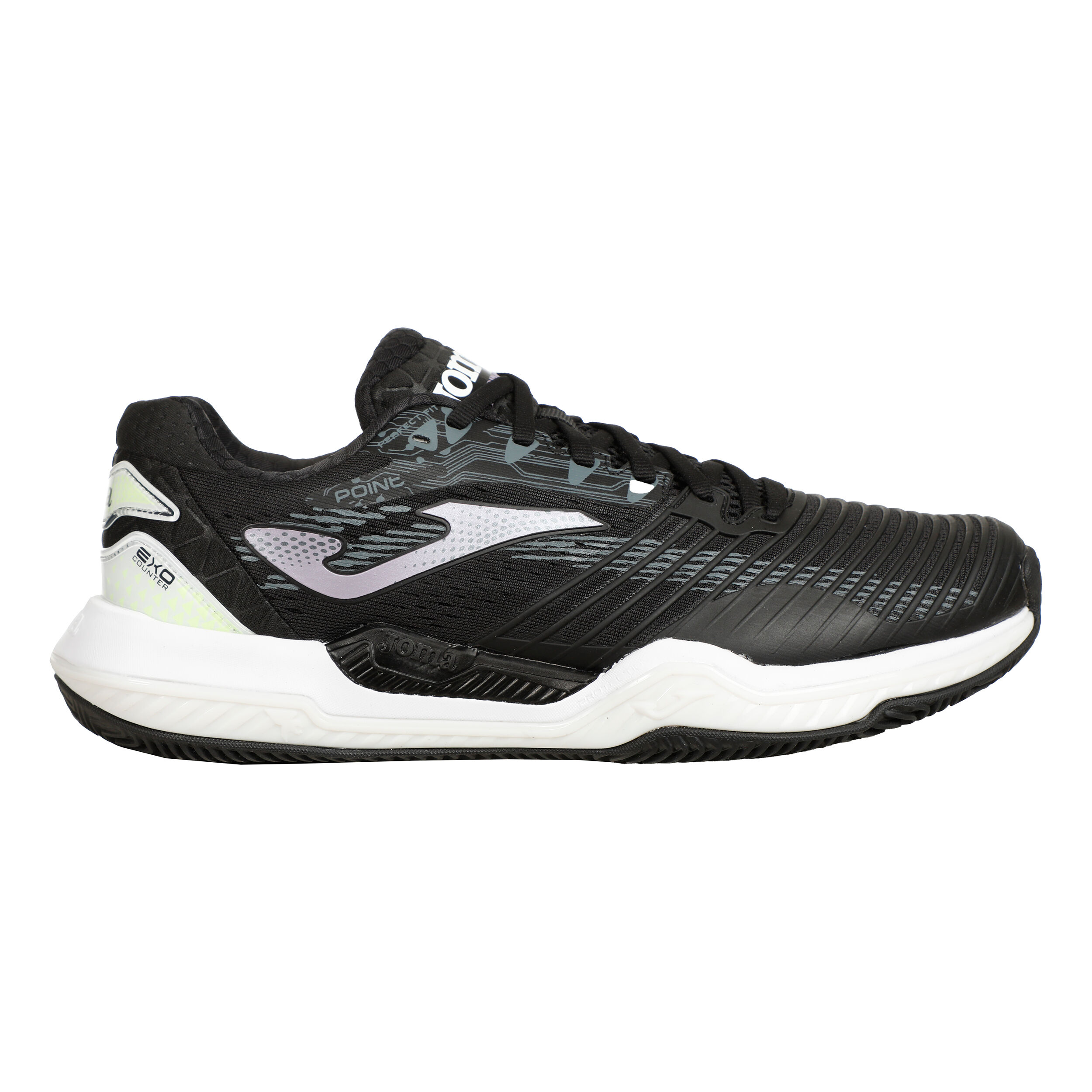 Point Allcourtschuh Damen - Schwarz, Rosa