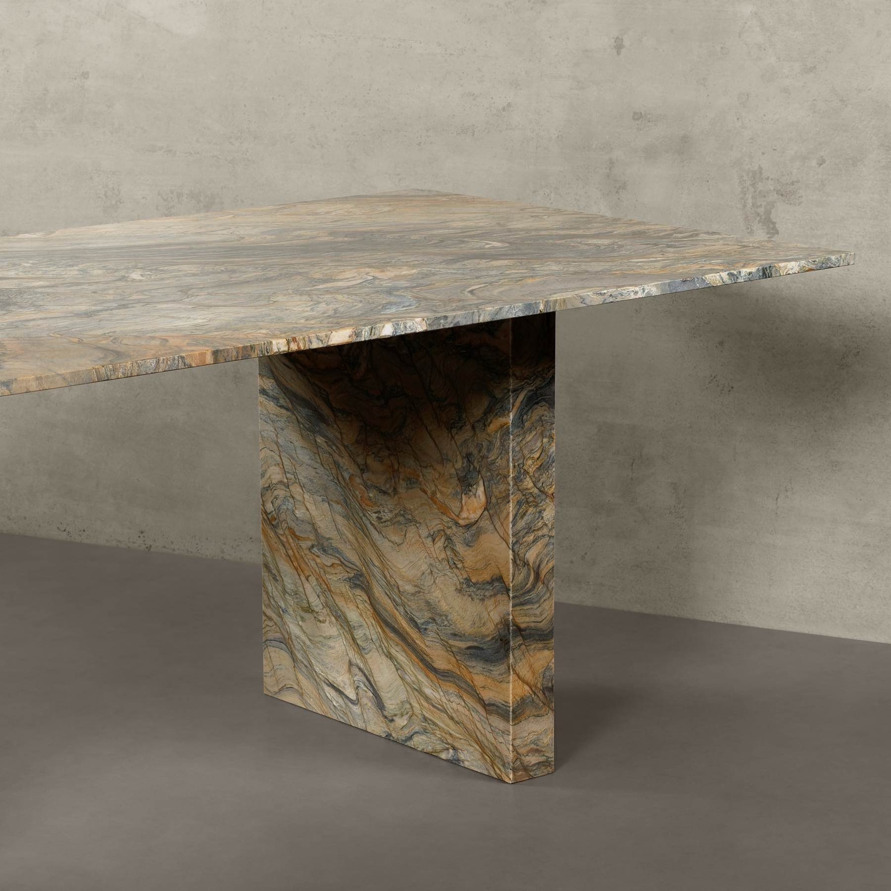 MAGNA Atelier Esstisch COMO mit ECHTEM MARMOR, Wohnzimmer Tisch eckig, Marmor Gestell, 200 x 100 x 75cm