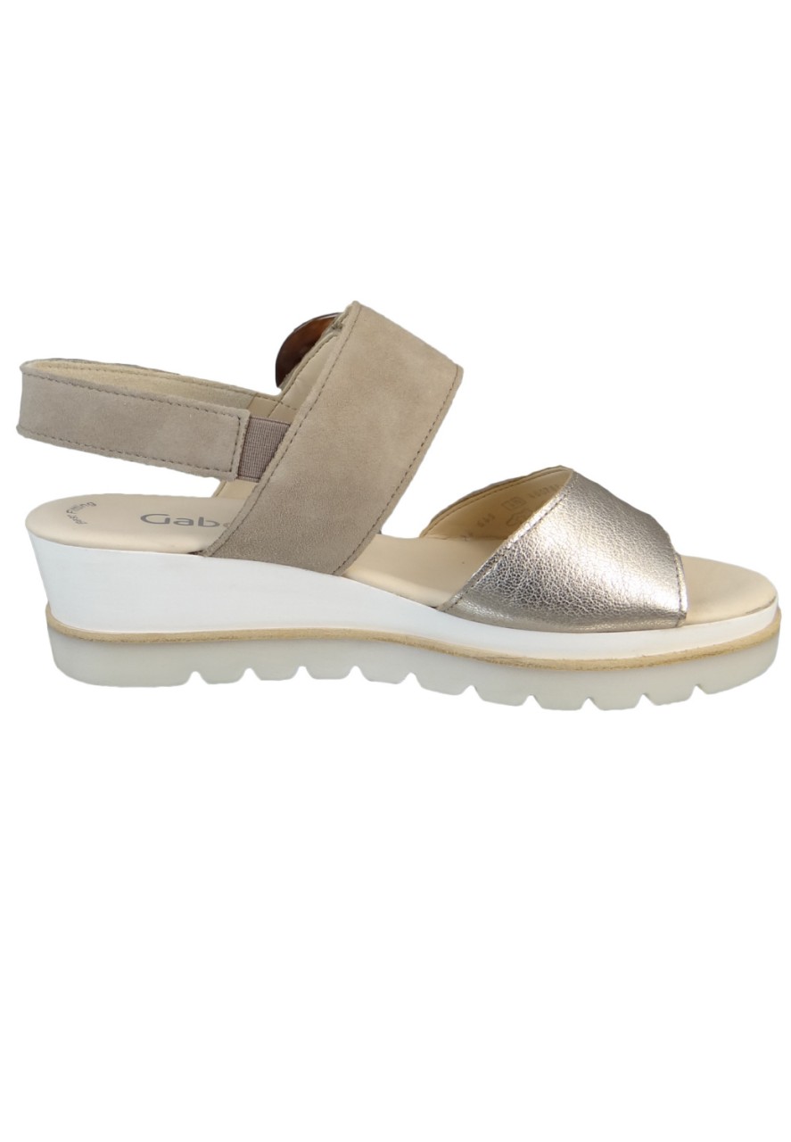 GABOR Keilsandalen beige Keilsandalette