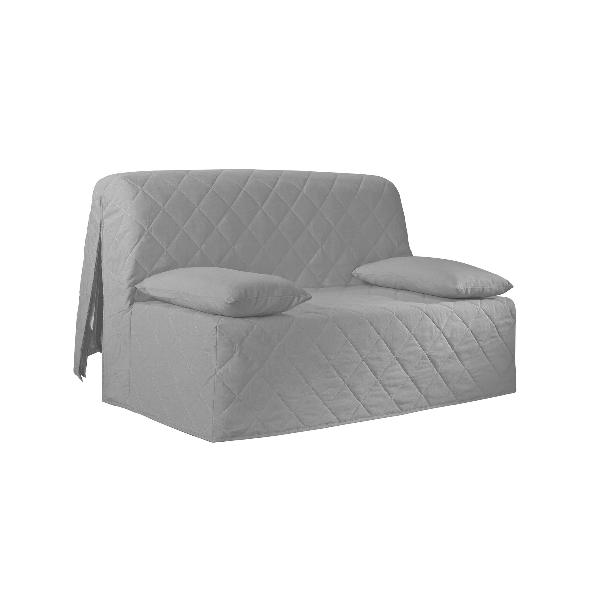 Housse canapé BZ coton bachette uni matelassé