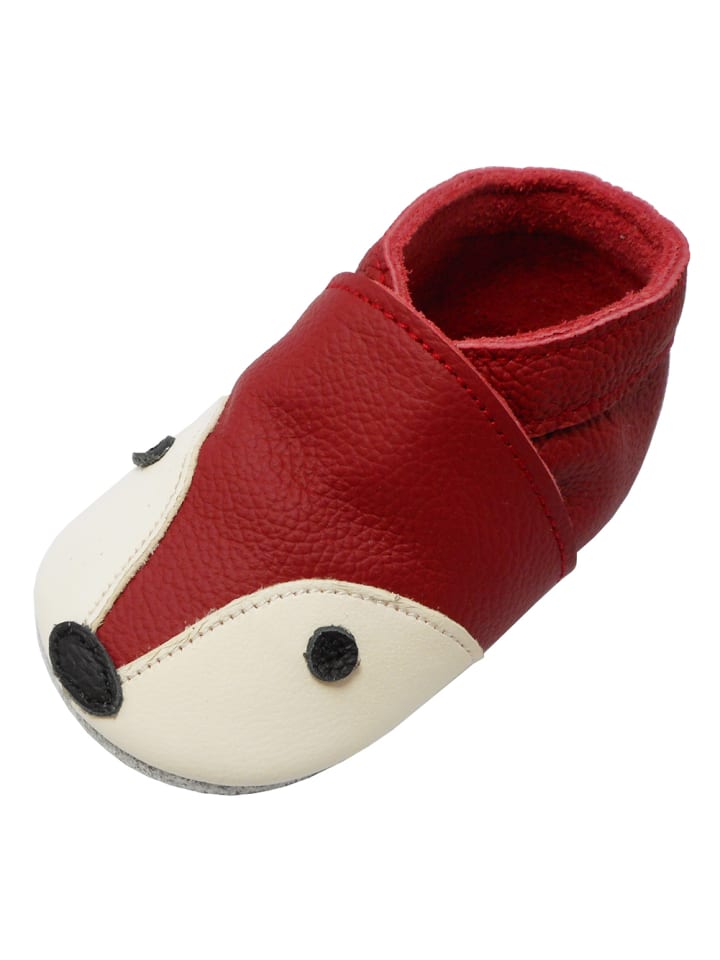 Yalion Leder-Krabbelschuhe 