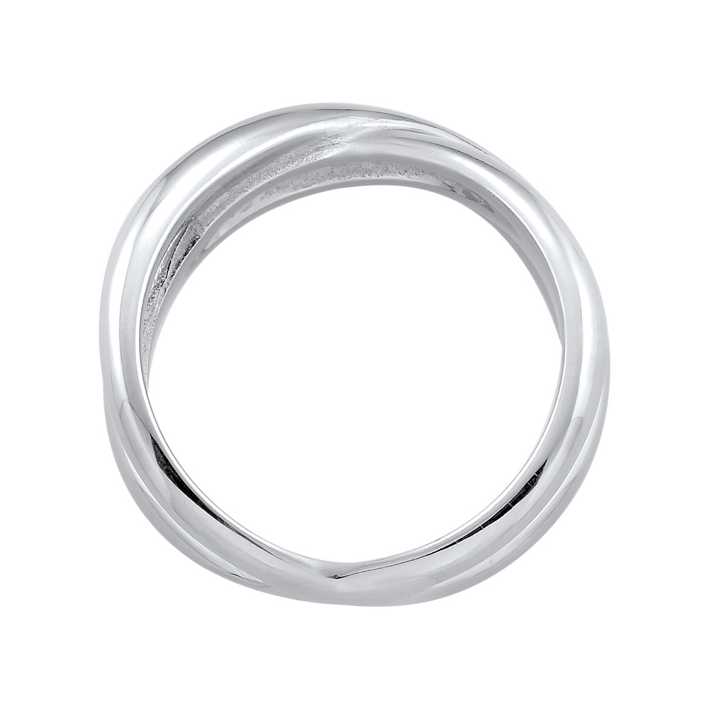 Elli Elli Bague Femmes enroulement forme de X croix tendance en argent sterling 925 Bague