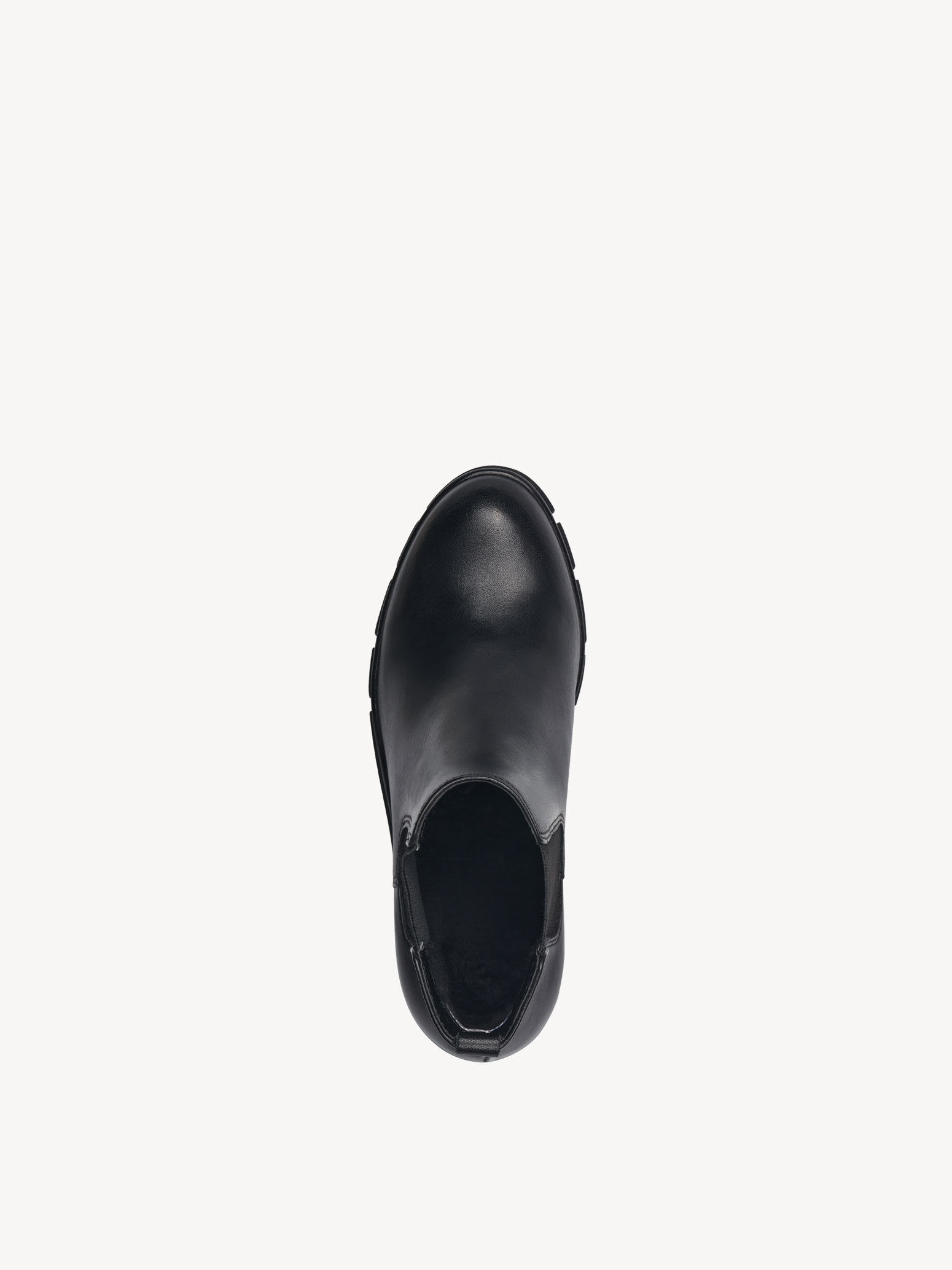 Bottine Chelsea en cuir - noir
