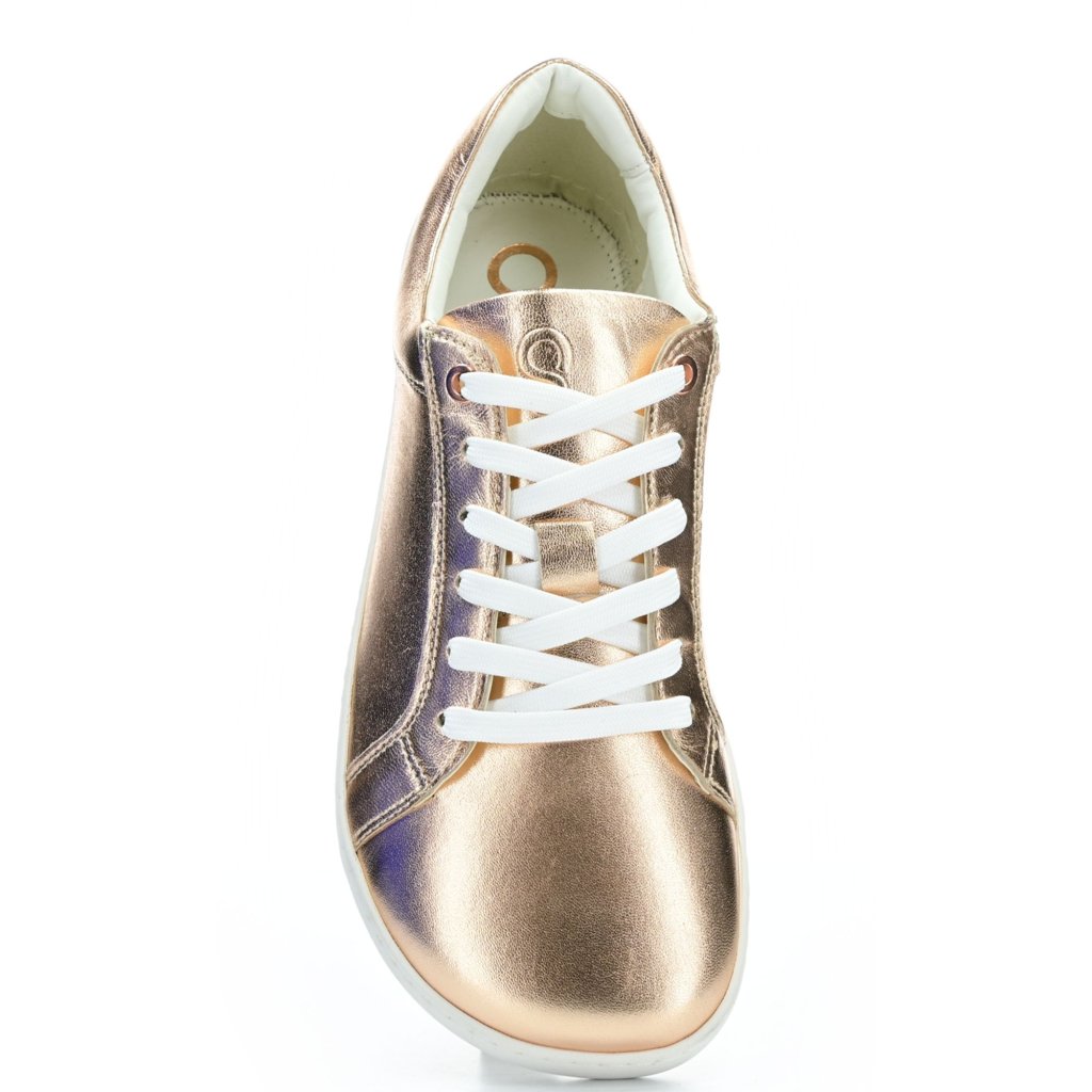 Shapen Feelin Uni Rose Gold Leather Barfuß-Halbschuhe