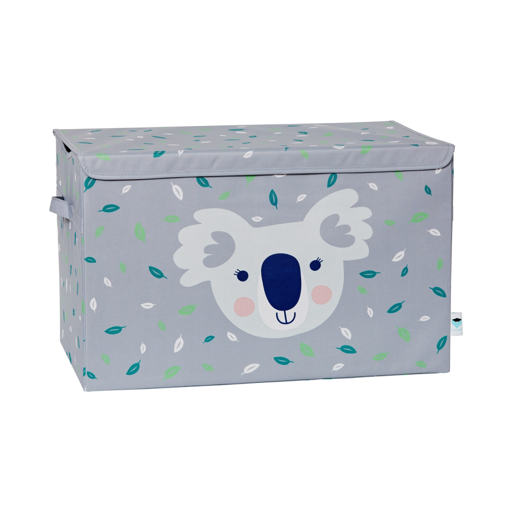 Spielzeugtruhe Kids Grau mit Druck