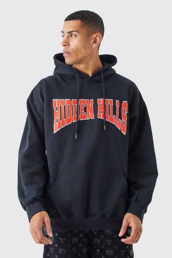 Oversize Hoodie mit Hidden Hills Print