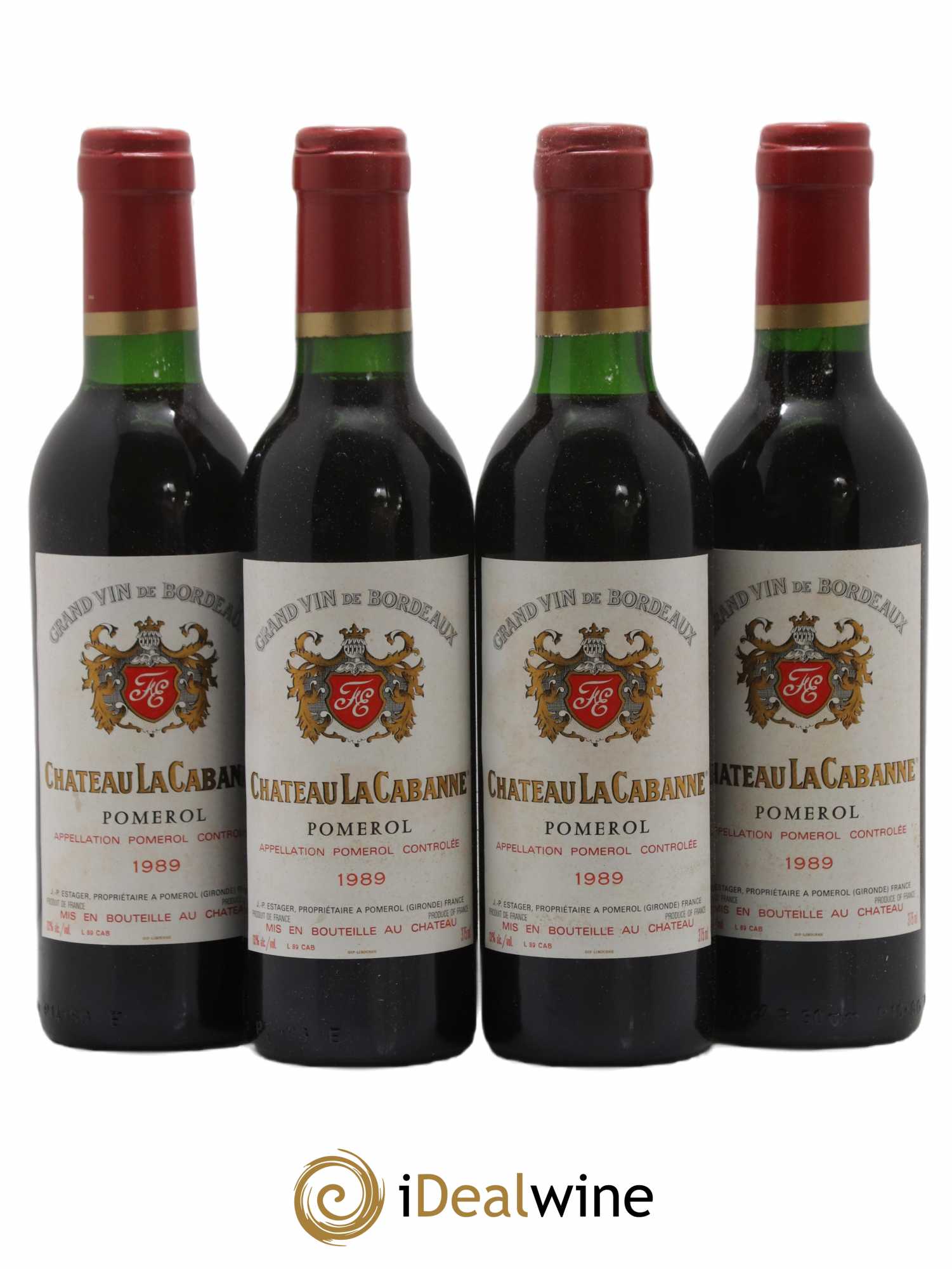 Pomerol La Cabanne 1989 - Lot de 24 Demi-bouteilles