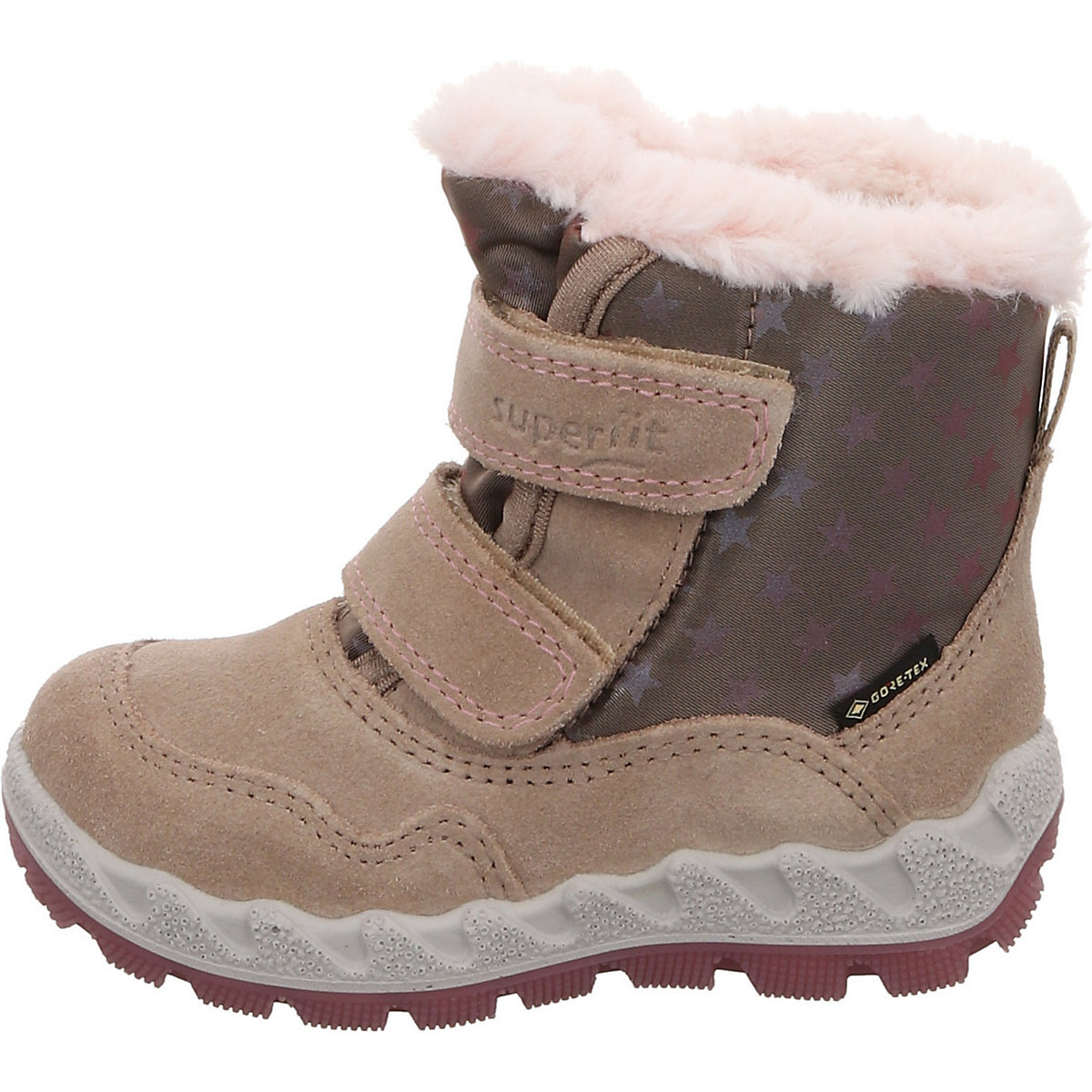 Baby Lauflernschuhe Krabbelschuhe Icebird Boots Babyschuhe Mädchen Leder-/Textilkombination bedruckt Halbschuhe
