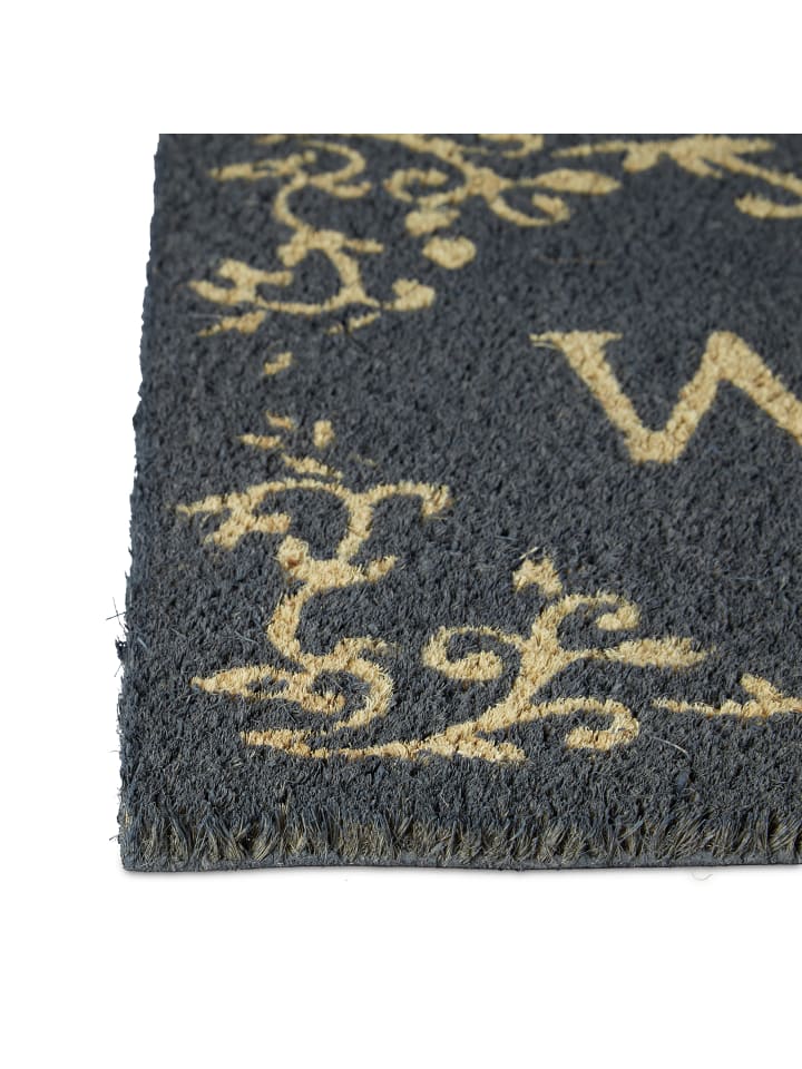 relaxdays Fußmatte Welcome in Schwarz - (B)60 x (T)40 cm günstig kaufen onesize