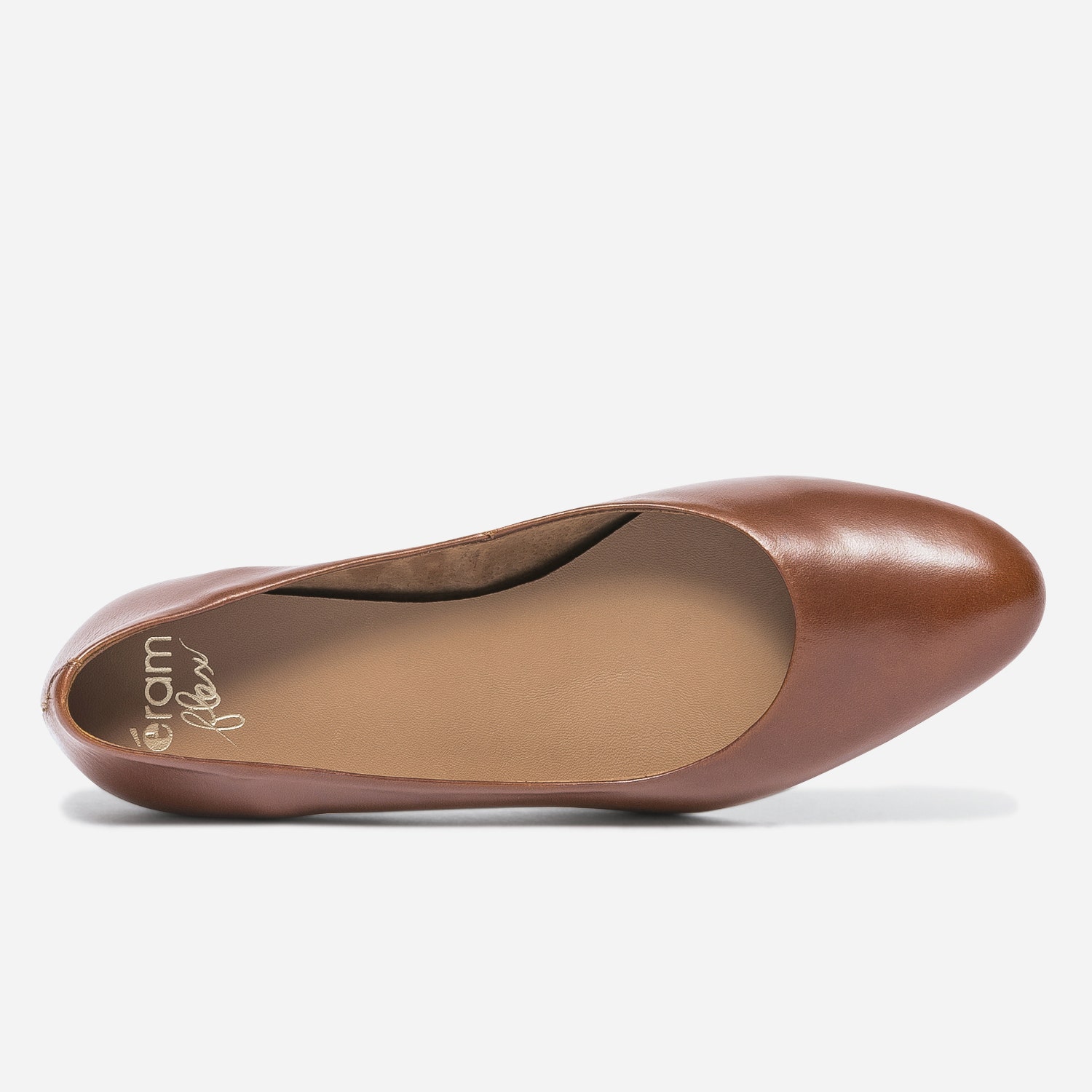 Escarpin ERAM FLEX marron en cuir