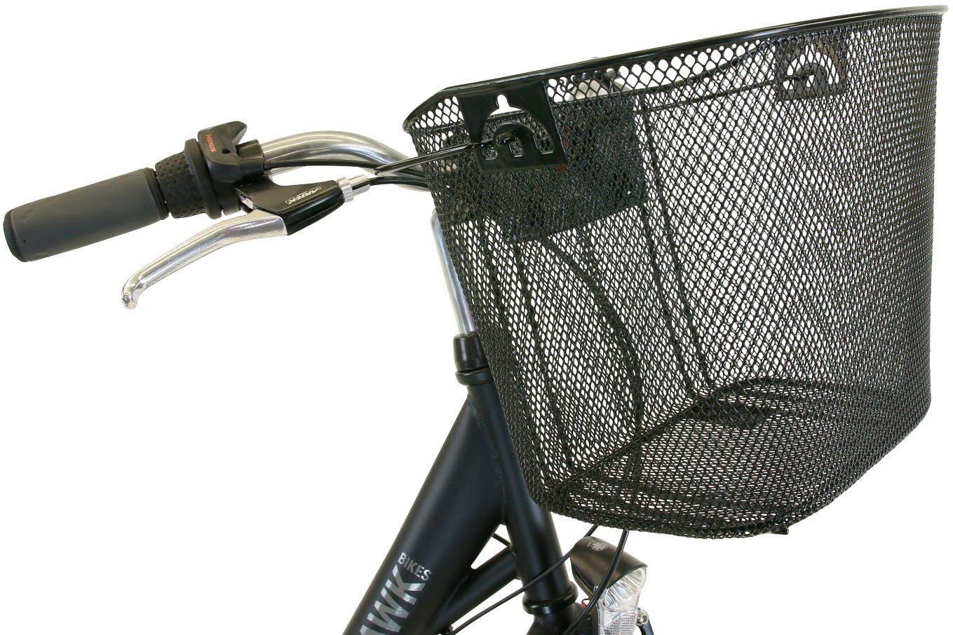 HAWK Bikes Cityrad HAWK City Wave Premium Plus Black, 3 Gang Shimano Nexus Schaltwerk