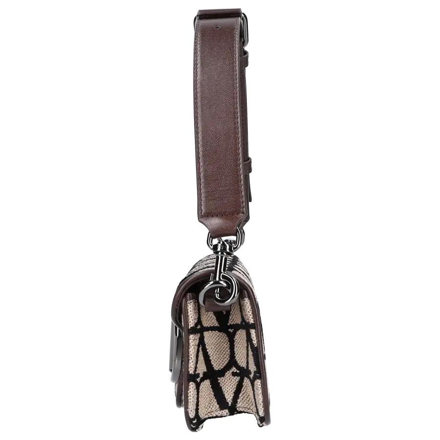 Valentino Garavani - Handtasche LOCÒ Canvas - schwarz