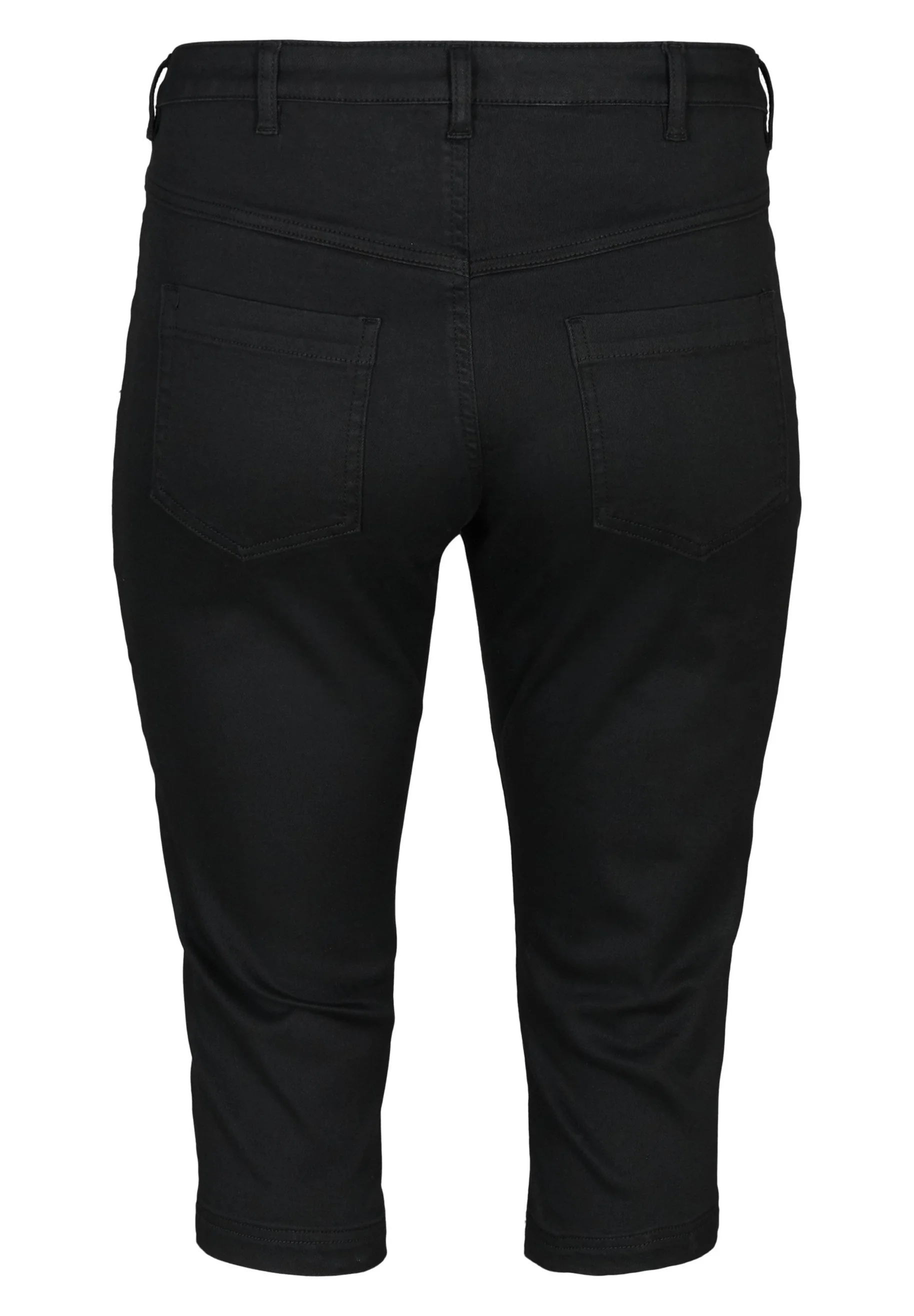 Zizzi AMY CAPRI DE CINTURA ALTA CON SUPER - Shorts vaqueros