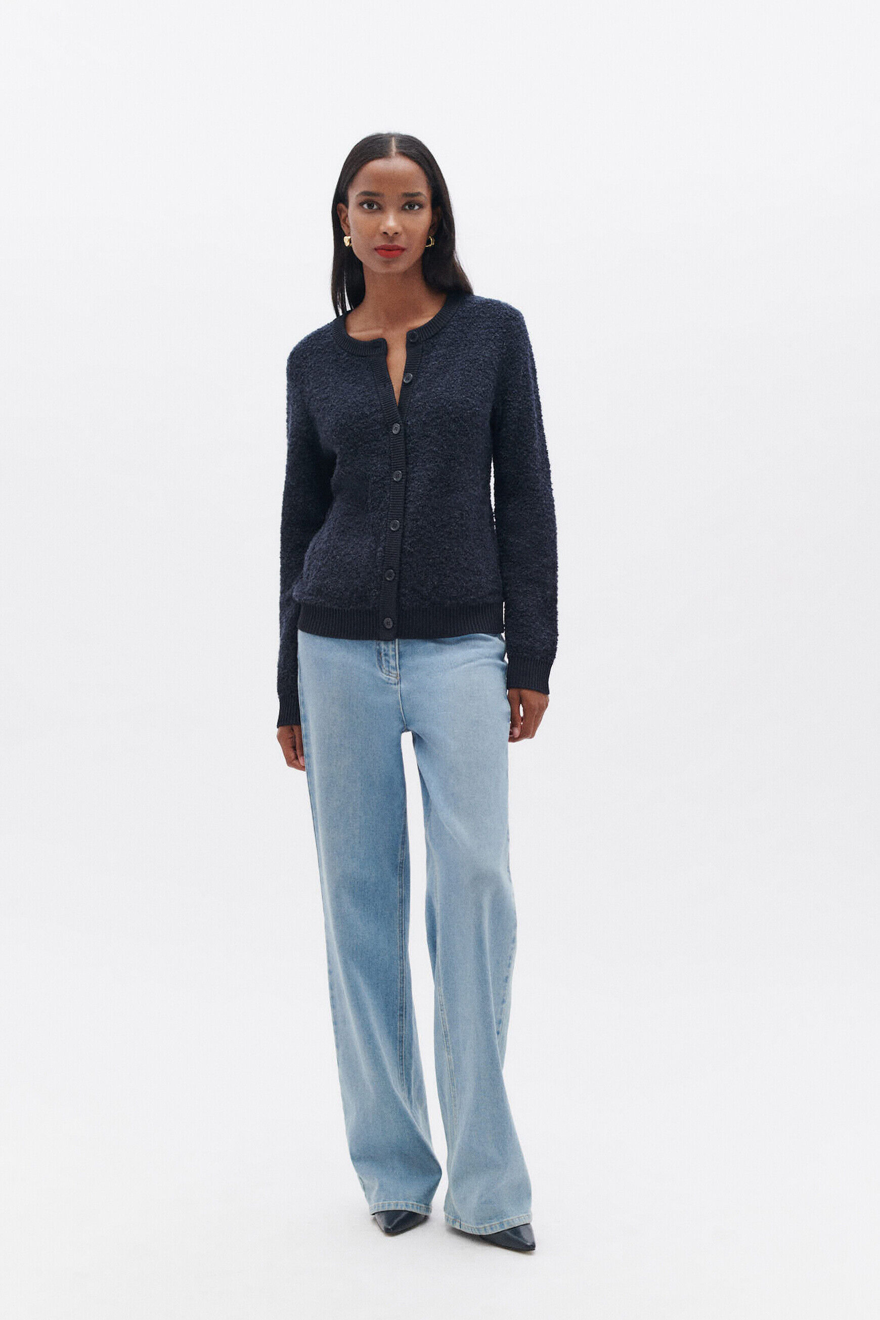Veste will bleu marine femme