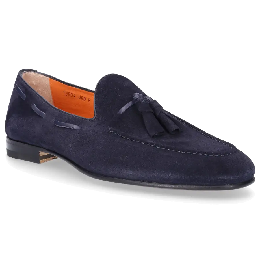 Santoni - Loafer 13904 Kalbsleder - blau