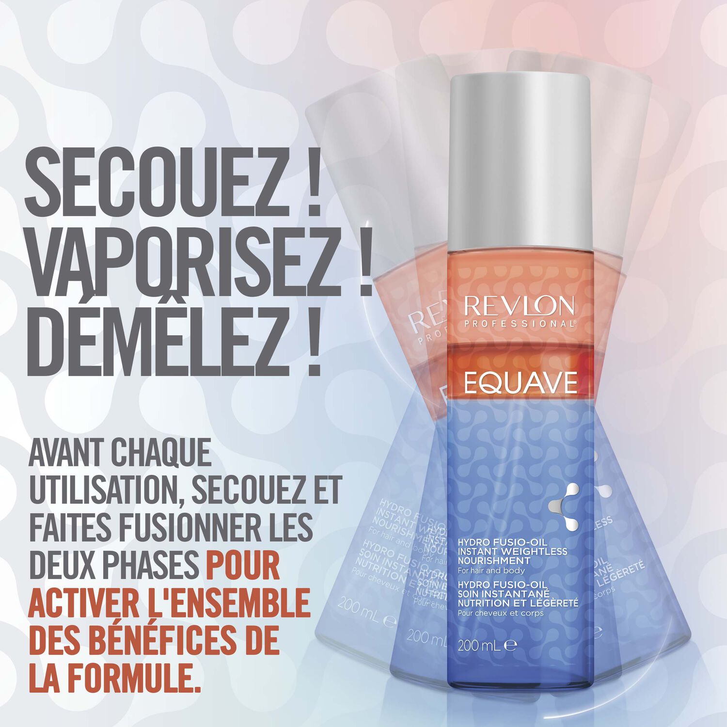 revlon professional Equave™ Hydro Fusio-Oil - Soin Instantané Cheveux et Corps