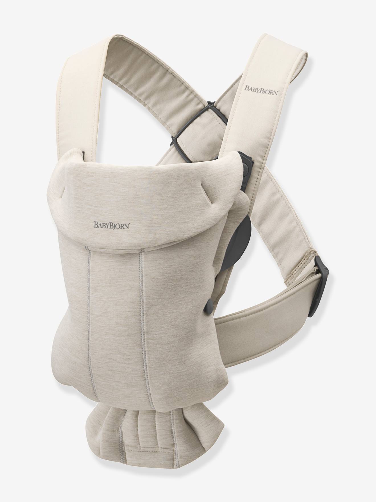 Porte-bébé Mini Jersey 3D BabyBjörn gris clair