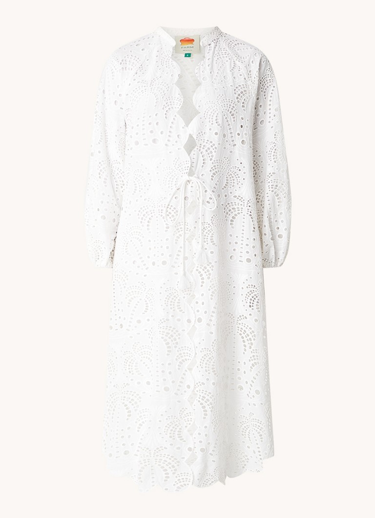 Rochie de plajă Farm Rio Laise cu imprimeu ajurat