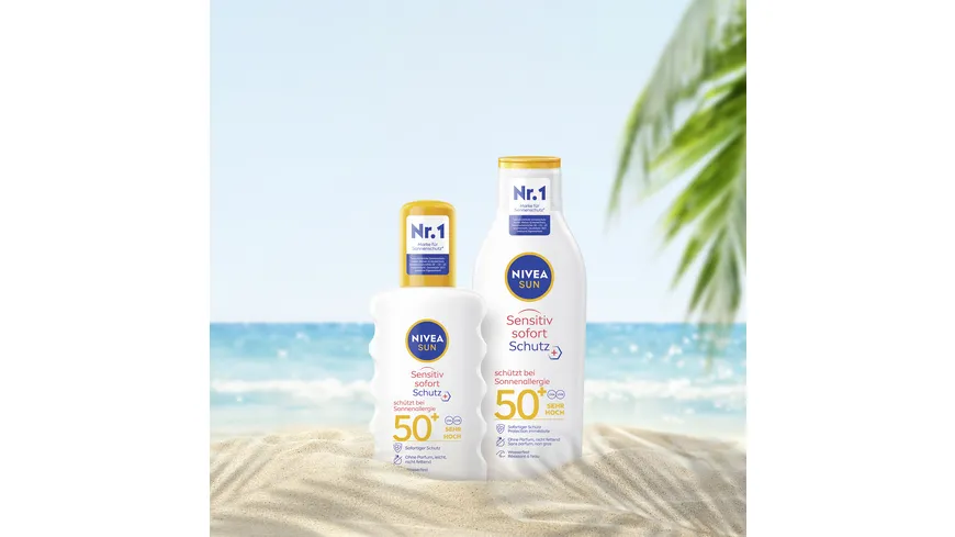 NIVEA SUN Sensitiv Sofort-Schutz Sonnenallergie LF50+ 200 ml