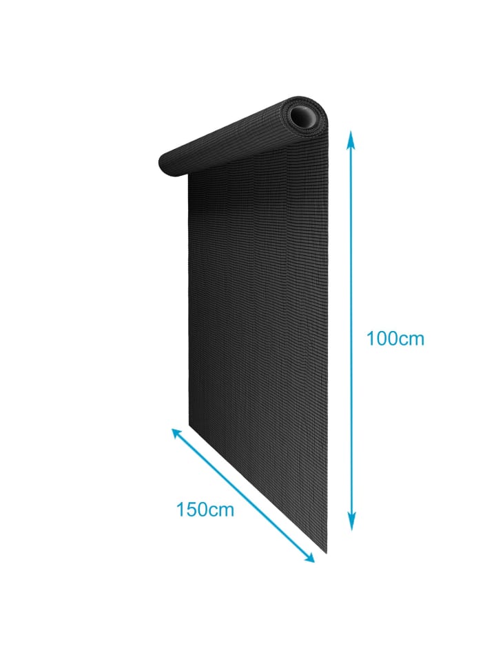 Intirilife Fliegennetz aus Fiberglas Meterware Maschenweite 1,2mm in Schwarz - Breite 150cm günstig kaufen onesize