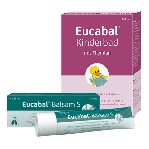 Eucabal Balsam S   Kinderbad Thymian Sparset  25 130 ml  Kombipackung