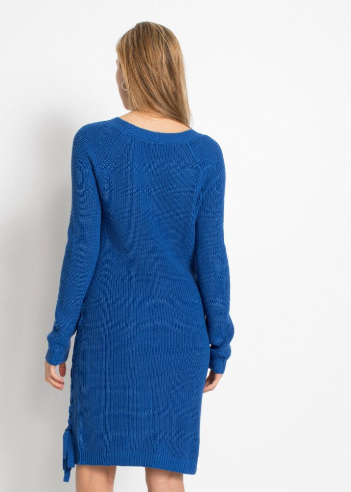 Strickkleid mit Schnürung