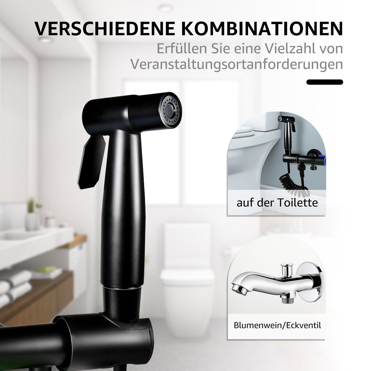 Greensky Bidetarmatur Bidet Handbrause Toilette Bad Armaturen Edelstahl