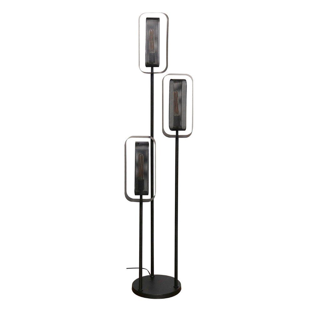 famlights Stehlampe, Stehleuchte Orson in Altsilber E27 3-flammig, keine Angabe, Leuchtmittel enthalten: Nein, warmweiss, Stehlampe, Standlampe