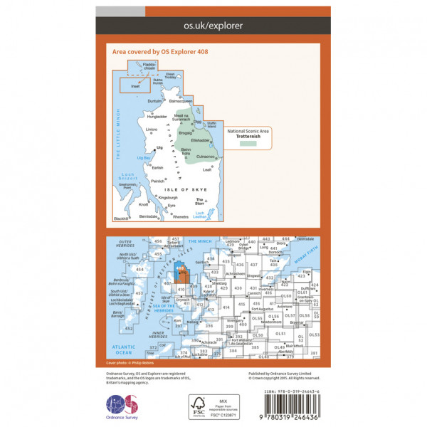 Ordnance Survey - Skye / Trotternish / The Storr EXP408 - Wanderkarte