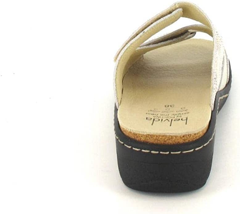 BELVIDA Klassische Sandalen beige