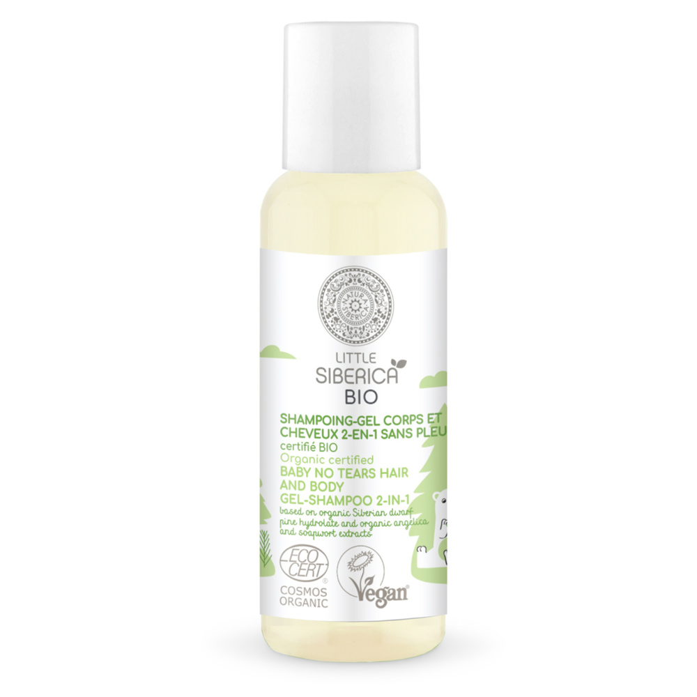 Natura Sibérica Gel douche - Shampoing Sans Pleurs Corps et Cheveux certifié Bio Gel Douche