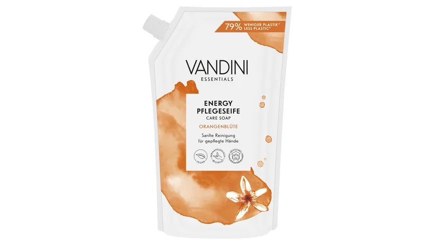 VANDINI ENERGY Pflegeseife Orangenblüte Nachfüllung 500 ml