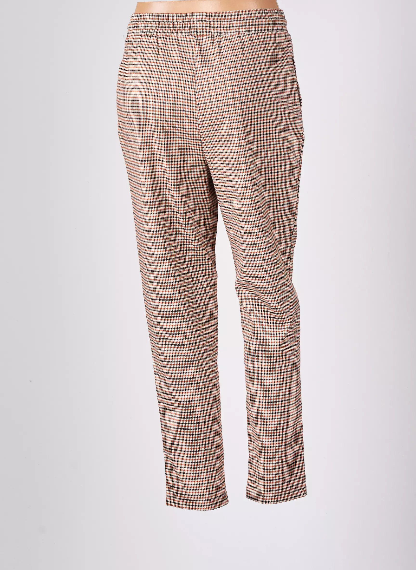 Cache Cache Pantalons Droits Femme couleur marron
