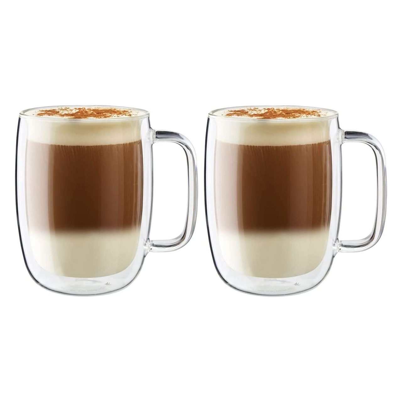Zwilling Sorrento Plus 2-TLG. Latte-Macchiato-Set mit Henkel, 450 ml