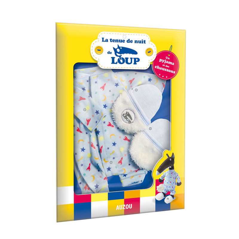 Tenue de nuit pour peluche Le Loup - Auzou