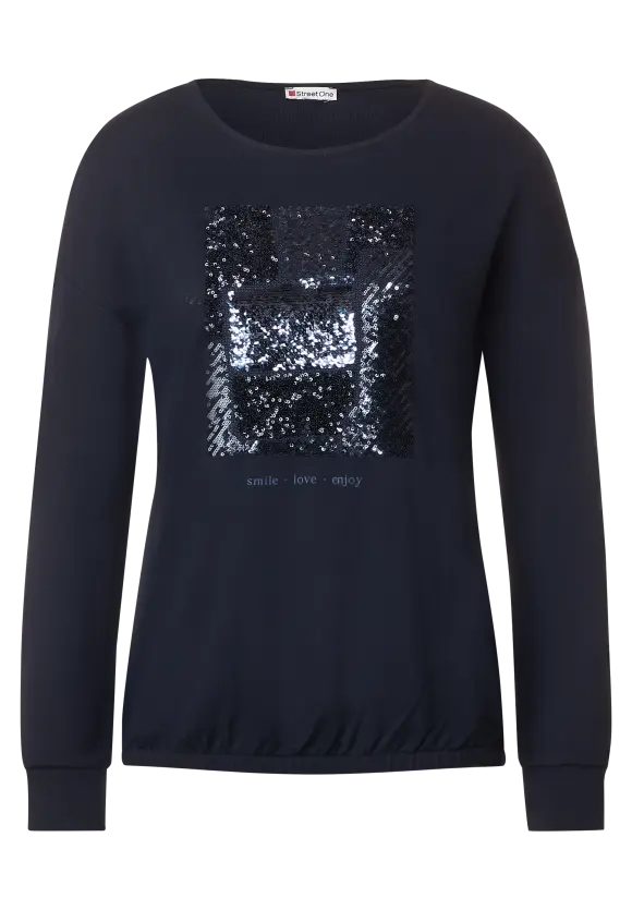 Street One Langarmshirt mit Pailletten
