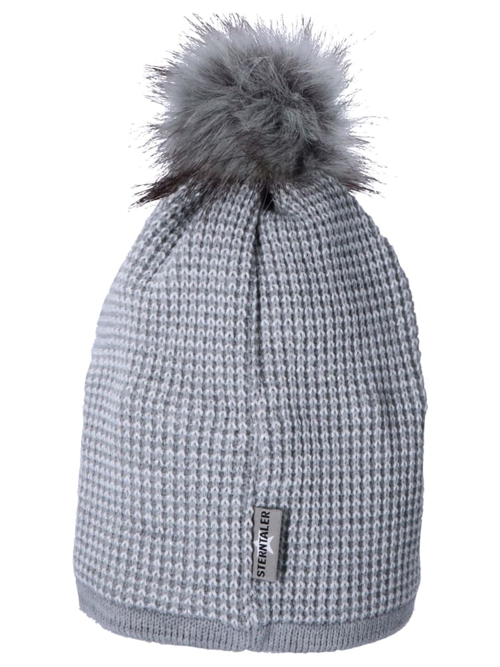 Sterntaler Bommelmütze Glitzereffekt in silber mel. günstig kaufen
