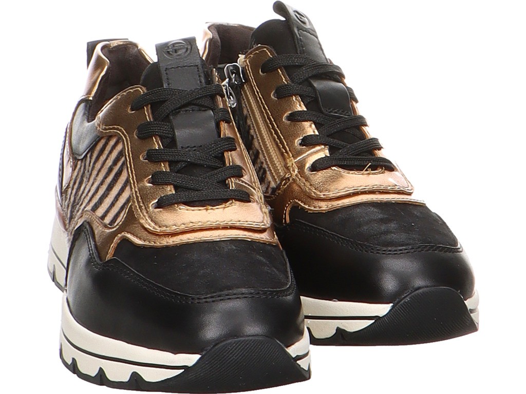 TAMARIS Freizeit Schnürer schwarz Comfort