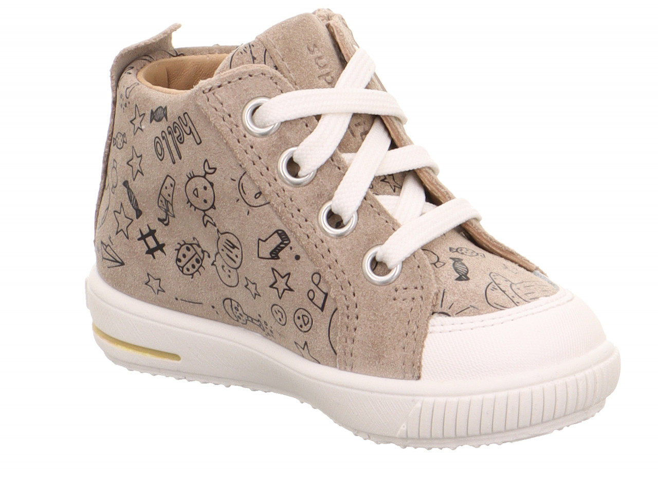 MOPPY - Beige/WeißSneaker low mit Reißverschluss