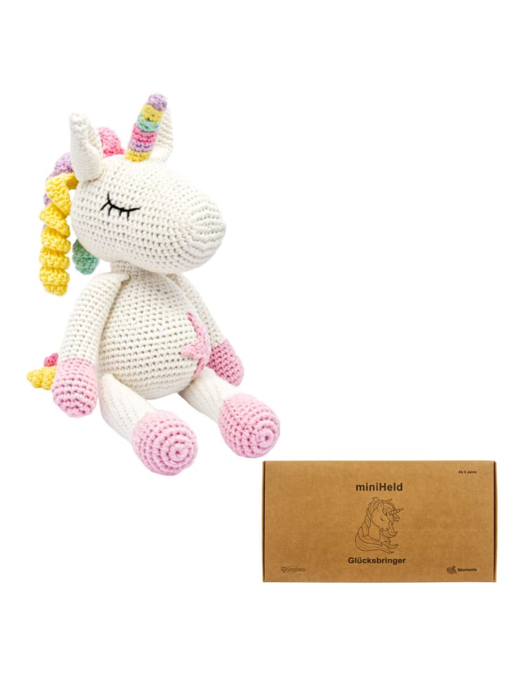 miniHeld Handgestrickter Einhorn 