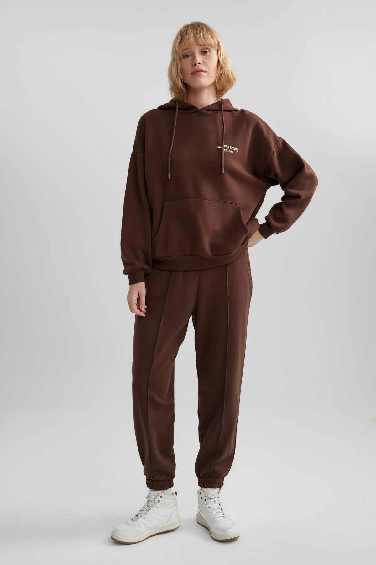DeFacto  Weiches, flauschiges Sweatshirt mit Kapuze in Oversize-Passform