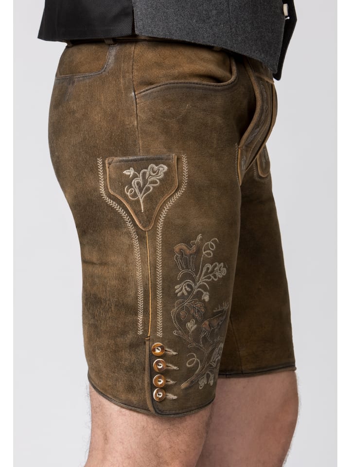 Stockerpoint Stockerpoint Trachtenlederhose Bastian in havanna gespeckt günstig kaufen