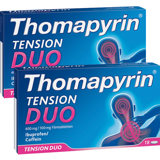 Thomapyrin TENSION DUO mit Ibuprofen 2 x 18 Stk  2X18 St  Filmtabletten