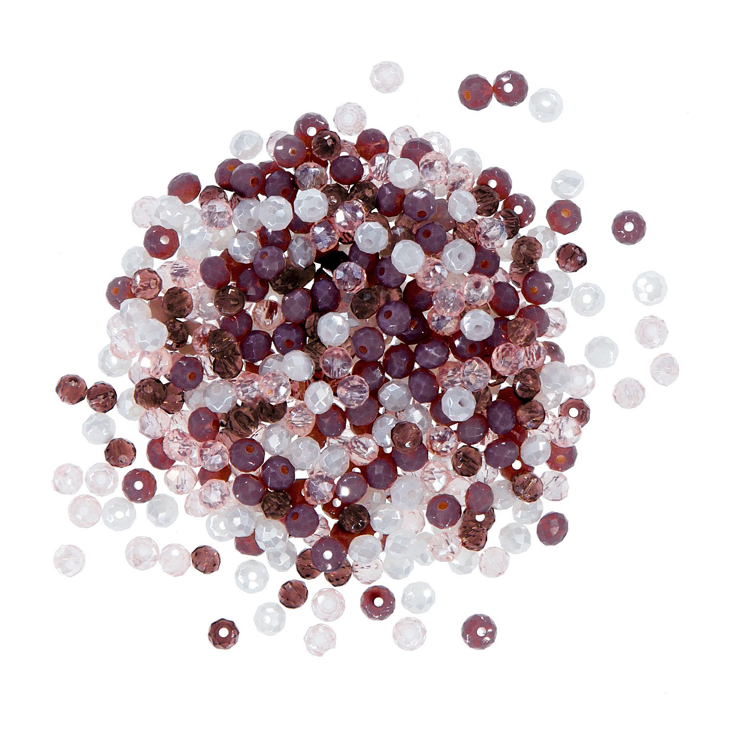 Facettierte Glasperlen, Beerentöne, 4 mm Ø, 25 g